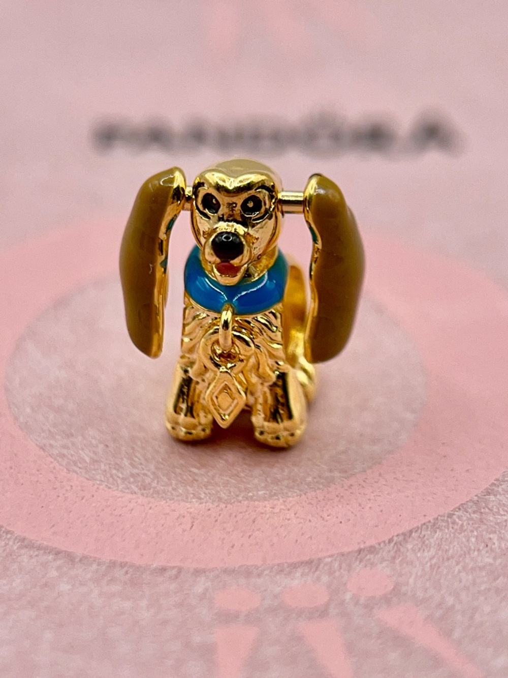 Pandora Disney Lady and the Tramp Lady Gold-Plated Charm
